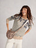 White Stuff - Olive Print Jumper