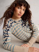 White Stuff - Olive Print Jumper