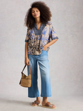 White Stuff - Ash Linen Blend Top