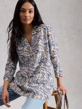 White Stuff - Bianca Linen Notch Neck Tunic