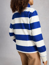 White Stuff - Bobby Button Stripe Sweat