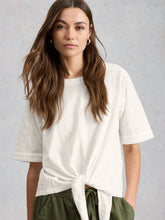 White Stuff - Embroidered Tie Hem Top