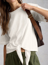 White Stuff - Embroidered Tie Hem Top