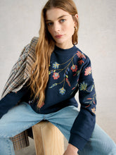 White Stuff - Floral Embroidered Sweat