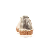 Lunar - Leather Plimsolls Gold