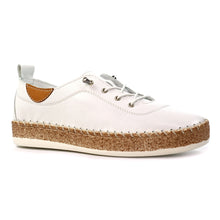 Lunar : Evie Leather Plimsoll