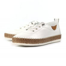 Lunar : Evie Leather Plimsoll