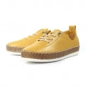 Lunar - Evie Leather Plimsoll