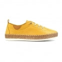 Lunar - Evie Leather Plimsoll