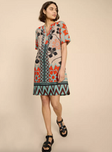 White Stuff - June Linen Notch Neck Dress