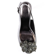 Lunar - Ankara Peep Toe Slingback