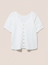 White Stuff - Broderie Mix Top