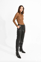 Molly Bracken - Vegan Leather Straight Leg Pants