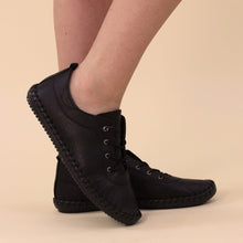 Lunar - St Ives Leather Plimsoll