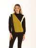 Pomodoro - Turtle Neck Colour Block Jumper