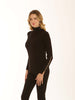 Pomodoro - Pearl Trim Roll Neck Jumper