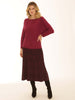 Pomodoro - Block Cowl Neck Jumper