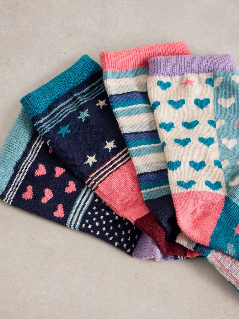 Boxed Sock White Stuff - 4 Pk Boxed Socks – Boles of Boyle