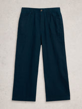 White Stuff - Tia Linen Cropped Wide Leg Jeans