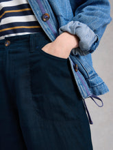 White Stuff - Tia Linen Cropped Wide Leg Jeans