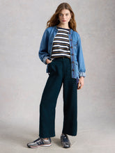 White Stuff - Tia Linen Cropped Wide Leg Jeans