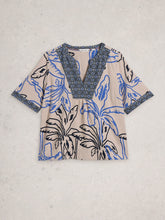 White Stuff - Ash Linen Blend Top