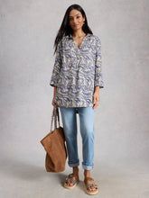 White Stuff - Bianca Linen Notch Neck Tunic