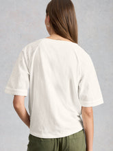 White Stuff - Embroidered Tie Hem Top