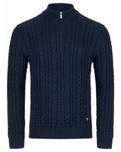 Drifter: 1/4 Zip Chunky Aran Knit