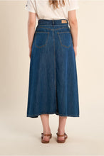 Molly Bracken - Long Denim Skirt, Knotted