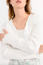 Molly Bracken - Cropped Scalloped Cardigan