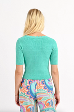 Molly Bracken - Ribbed Turquoise Cardigan