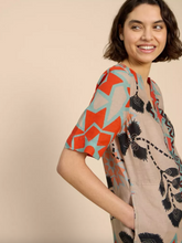 White Stuff - June Linen Notch Neck Dress