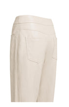 Faux leather carrot fit trousers