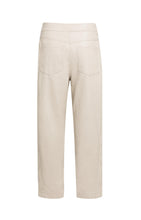 Faux leather carrot fit trousers