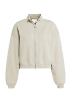 YaYa - Jacquard knitted cardigan with zip closure