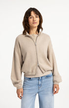YaYa - Jacquard knitted cardigan with zip closure