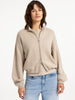 Jacquard knitted cardigan with zip closure