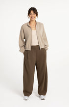 YaYa - Jacquard knitted cardigan with zip closure