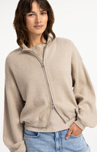 YaYa - Jacquard knitted cardigan with zip closure