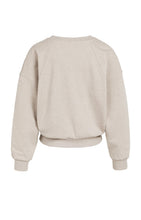 YaYa - Sweatshirt with V-neck and woven collar