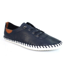 Lunar - St Ives Leather Plimsoll