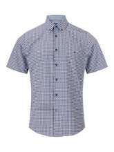 Daniel Grahame - Geneva Navy & White Casual Shirt