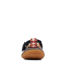 Clarks - Tiny Flower T Navy Patent