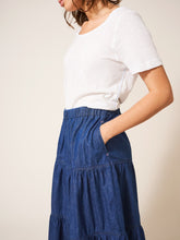 White Stuff - Mia Tiered Denim Skirt