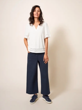 White Stuff - Sage Trim Top