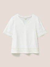 White Stuff - Sage Trim Top