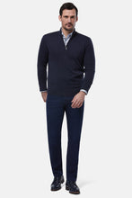 Benetti - 1/4 Zip Navy Jumper