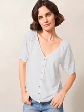 White Stuff - Broderie Mix Top