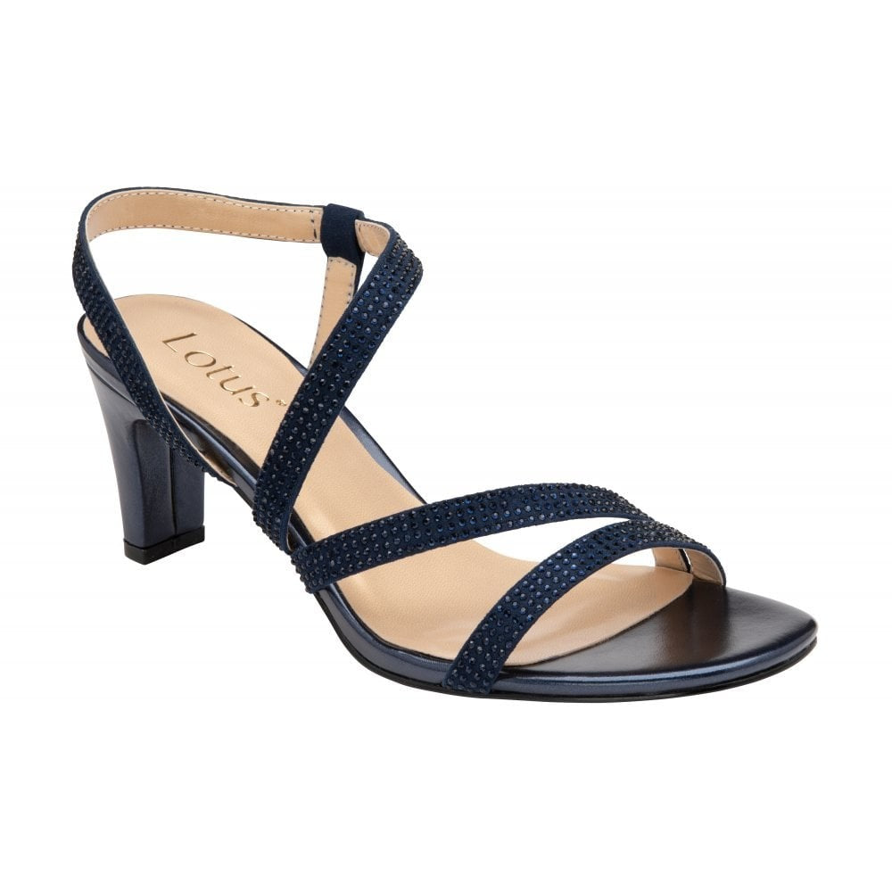 Lotus Bernadette Navy Sandal – Boles of Boyle - Main Image
